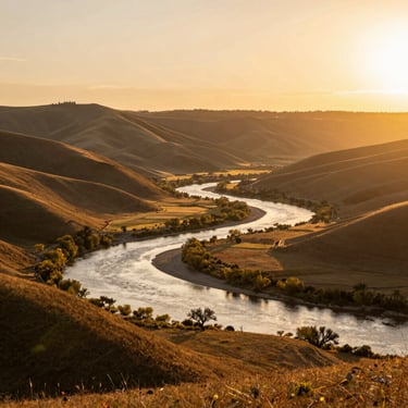 Side view of a glossy dark SUV parked in a driveway, reflecting the sunset after a detailed cleaning.
