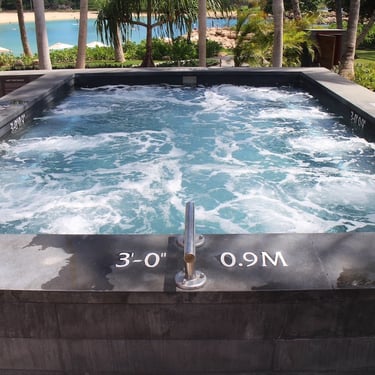 basalt stone pool