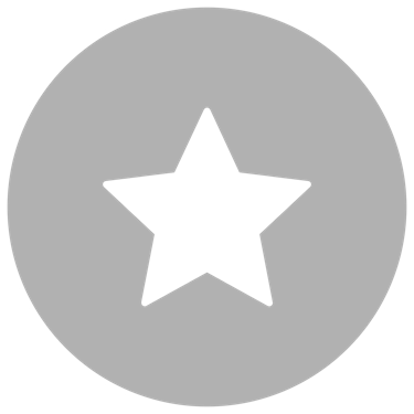 White five-pointed star icon inside a black circle for favorites or ratings.