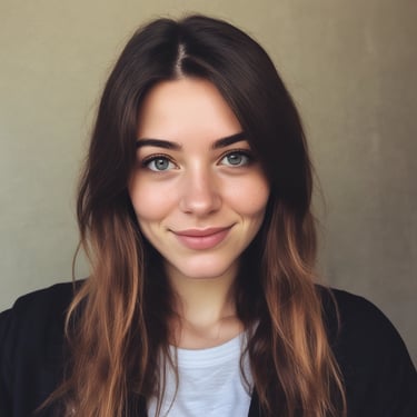 Close-up of a woman gently applying cream to her face in a bright, minimalist bathroom.