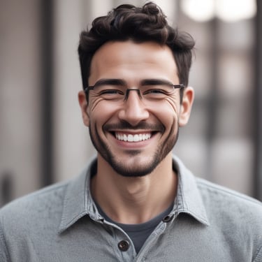 Portrait of a professional middle-aged man smiling confidently.
