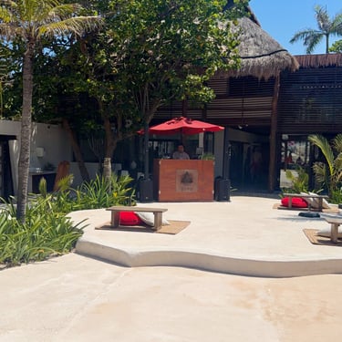 DJ at Guru Beach Club Isla Mujeres