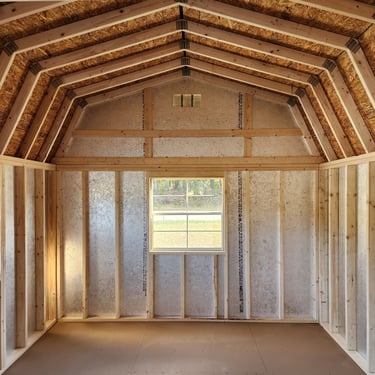 Inside of shed showing high-quality craftsmanship