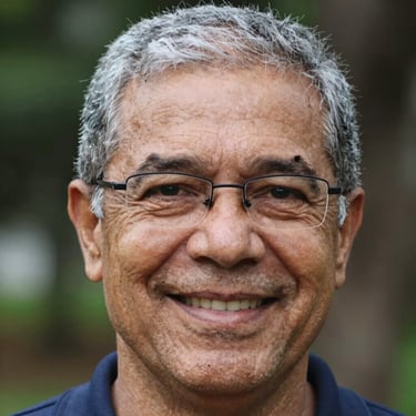 A caring veterinarian gently talking to a pet owner in a bright, modern clinic.