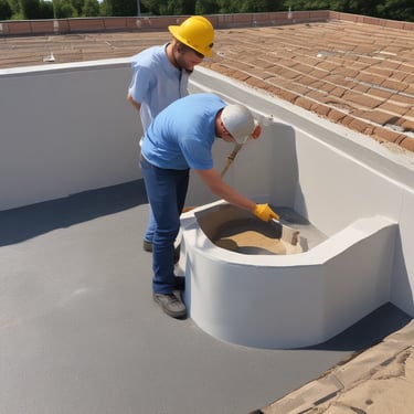 A vibrant construction site showcasing Sika products in use.