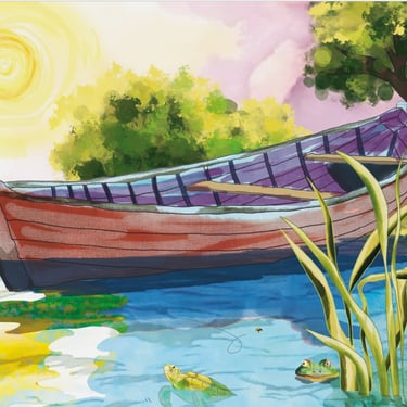 Children's book illustration THE UCKY MUCKY DUCK