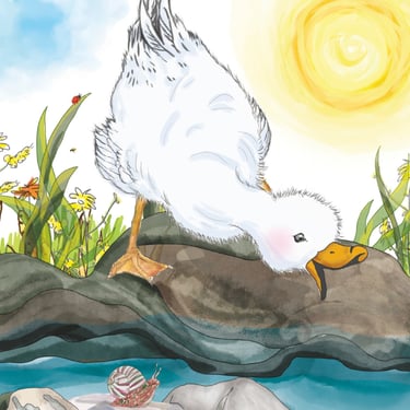 Children's Book Illustration | THE UCKY MUCKY DUCK