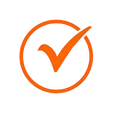 orange tick icon for elevate retreats