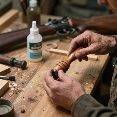 a man in a hat holding a gun