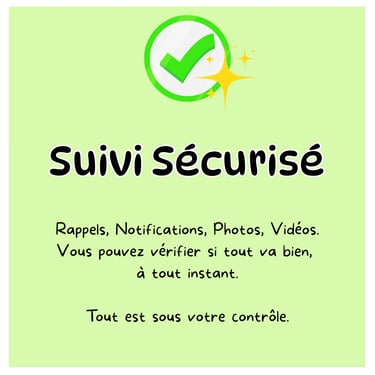 infographie qui montre le suivi sécurisé du service La Vie Sans Crotte