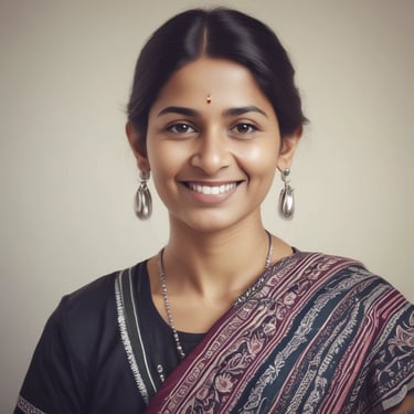 woman wearing black crew-neck shirt