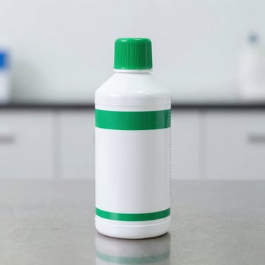 Heavy-duty industrial cleaning wipes canister on a clean metallic surface, bright studio lighting, square aspect ratio.