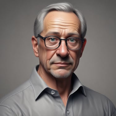 Man cooking a colorful anti-inflammatory soup in a bright kitchen.