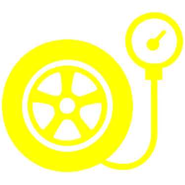 a tire with a gauge gauged up to a tire