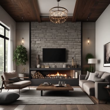 Bright living room with modern inventory