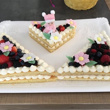 number cake bapteme lille