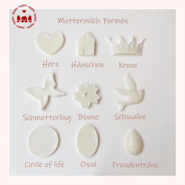 Eine einzigartige Alternative zu Muttermilch Schmuck. Deine Muttermilch kombiniert mit Illustration.