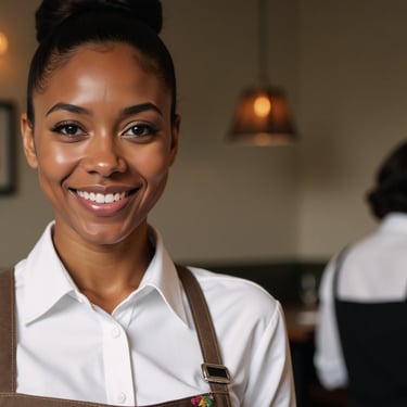 Tipping a friendly server in a Dominican Republic restaurant