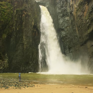 Salto de Jimenoa waterfall in Jarabacoa Dominican Republic, a top eco-tourism attraction for nature lovers