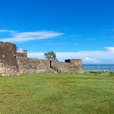 Historic San Felipe Fortress by the sea in Puerto Plata, Dominican Republic