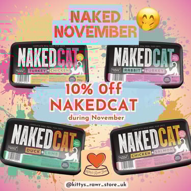 Naked November Offer at Kitty's Rawr Store - NAKEDCAT 10% Off