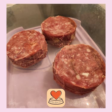 Image of complete raw cat food slices from Petalicious stocked by Kitty's Rawr Store