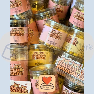 Group shot of Racer and Rascal products for cats