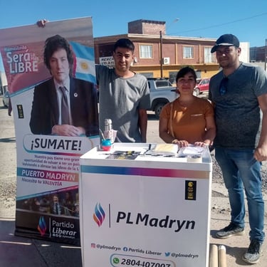 Partido Liberar de Puerto Madryn. Javier Milei
