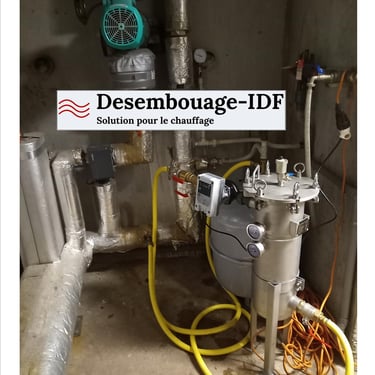 Filtre désembouage pour chaufferie immeuble  