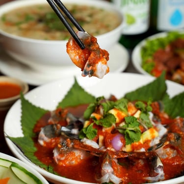 Tôm sốt thái cực ngon tại Bếp Dì Toàn - Món ngon tại nhà hàng ngon gần sân công viên Gia Định