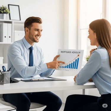 mortgage advisor helps a client understand their options