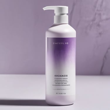A tube labeled 'Cosmetology Lady Cream' is placed on a reflective surface. Surrounding it are decorative items such as a glass jar with a diamond pattern, a round mirror, and pink flower petals. The background features a soft, warm lighting that enhances the luxurious feel of the setting.