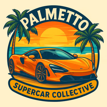 Palmetto Supercar Collective Cartoon Logo