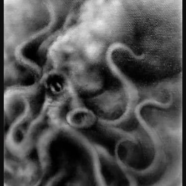 Inked Up Unique Airbrush Octopus Sea Life Painting