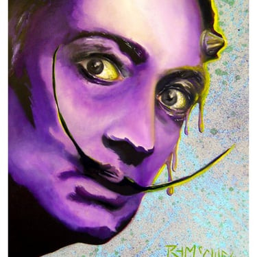 Salvador Dali Portrait Airbrush and Spray