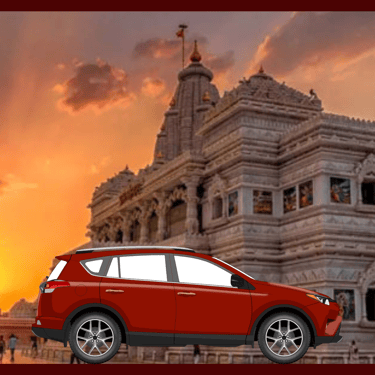 Local car rental in Prayagraj for city tours to Triveni Sangam, Anand Bhawan, Khusro Bagh, local temples, and airport transfe
