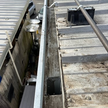 Commercial gutter cleaning