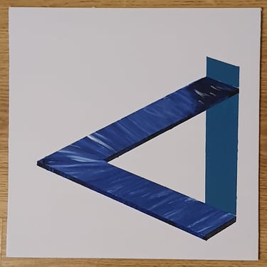 Réf : SUR250614. Illusion 1; Carton entoilé, 25x25cm. 40€;