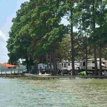 Driftwood Family Campground view from Weiss Lake