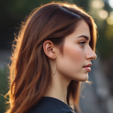 A neatly arranged set of black skincare bottles and jars inside an elegant black box. The box also contains rolled-up grey towels. The setting includes a wooden surface and a blurred background, creating a luxurious atmosphere.