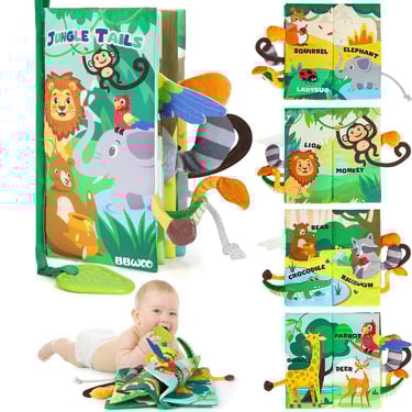 Baby Book Toy 0-6 Months - Baby Boy Girl Shower Gift - Tummy Time Toy for Infant 6 to 12 Months - To