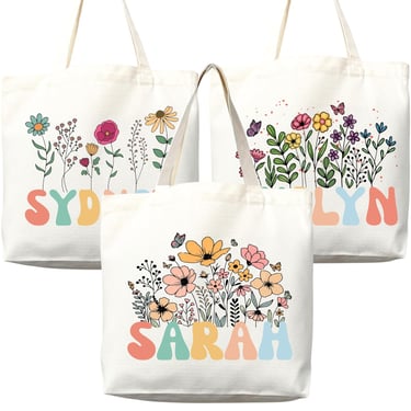 Personalized Custom Name Tote Bag