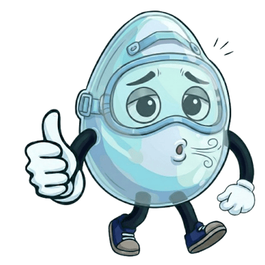 Respirín. La máscara de oxígeno.