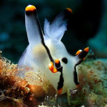 Nudibranquio picachu blanco