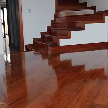 pulida de piso de madera