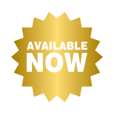 An 18-point gold star with the words "Available Now" written in the centre of it