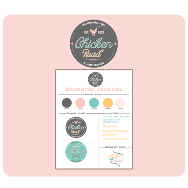 chicken road podcast branding package file icon