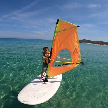 cours de planche a voile base nautique de lozari