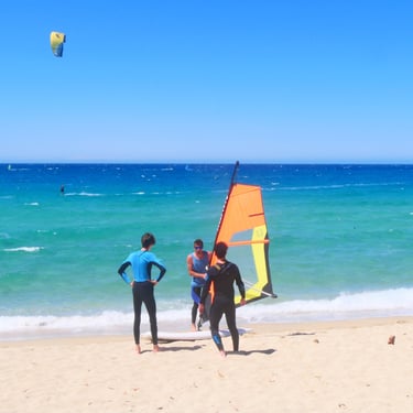 cours de planche a voile base nautique de lozari
