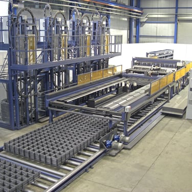 Small Footprint Welded Wire Mesh Welding Machine Eurobend